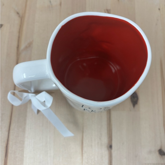 Rae Dunn LOYAL BRAVE TRUE Mug Double Sided Disney Princess Mulan Red Interior - Picture 3 of 4